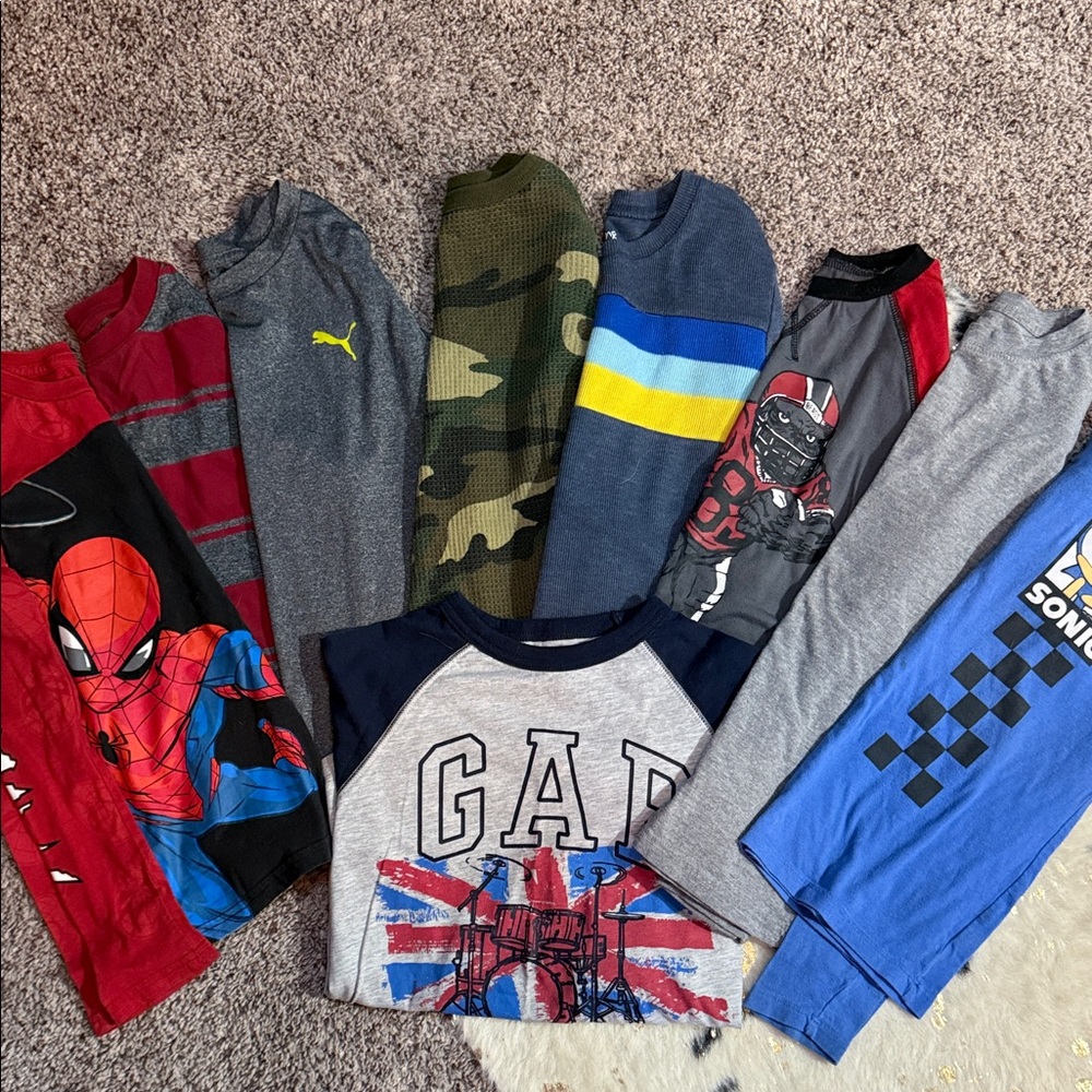 Assorted long sleeve shirts